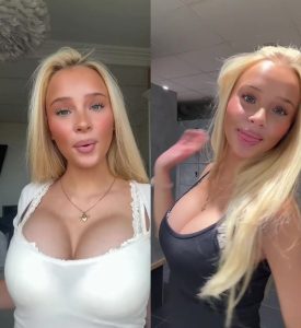 Bouncy Boobs Sexy Blonde