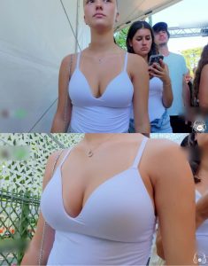 Teen Hot Cleavage Close Up