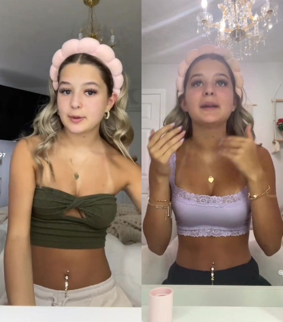 TikTok Blonde Girl get ready with me