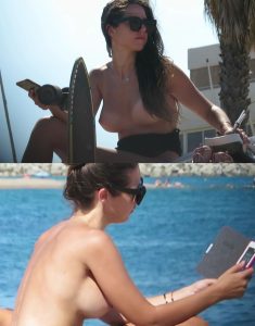 Topless Ladies Relaxing