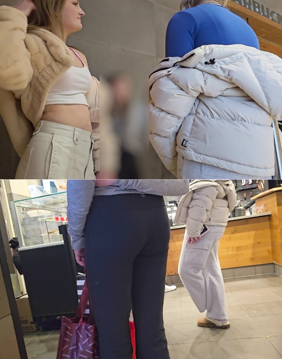 Cute Teen Waiting in Line