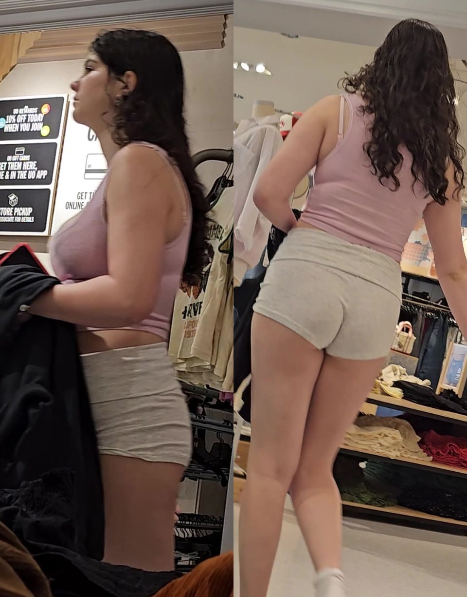 Grey Shorts Cutie Teen