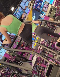 Redhead Teen Stairs workout 1