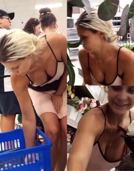 Stunning Milf in a Hot Dress likes to go Shopping