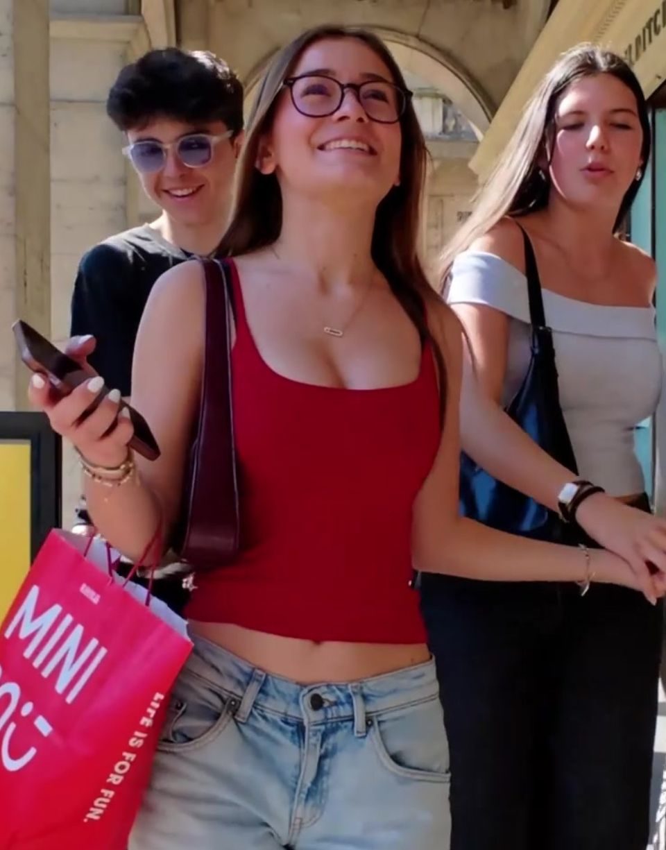 Sexy Teen in Tight Red Top