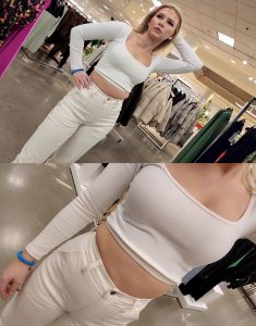 Stunning Blonde Goddess Nordstrom Employee