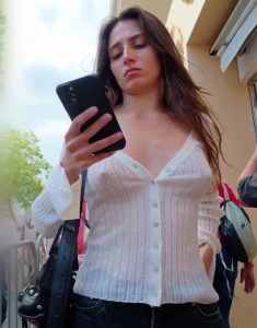 Super Sexy Braless Close Up