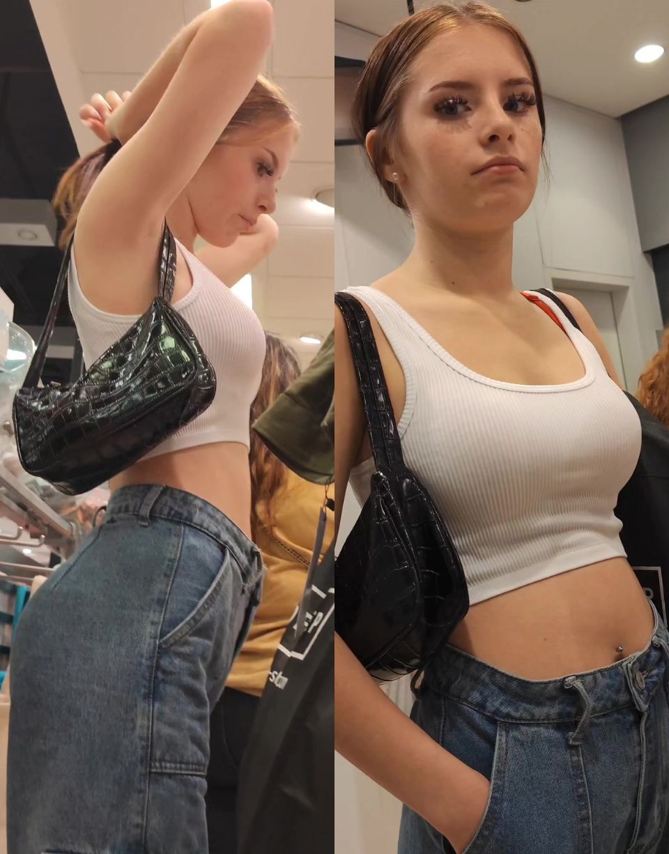 Sexy Brunette Teen Creepshot