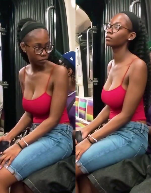 Bit Tits Braless Black Girl