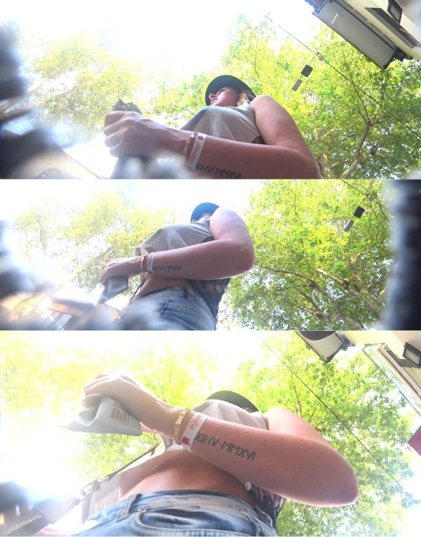 Blonde Braless Bombshell Underboob