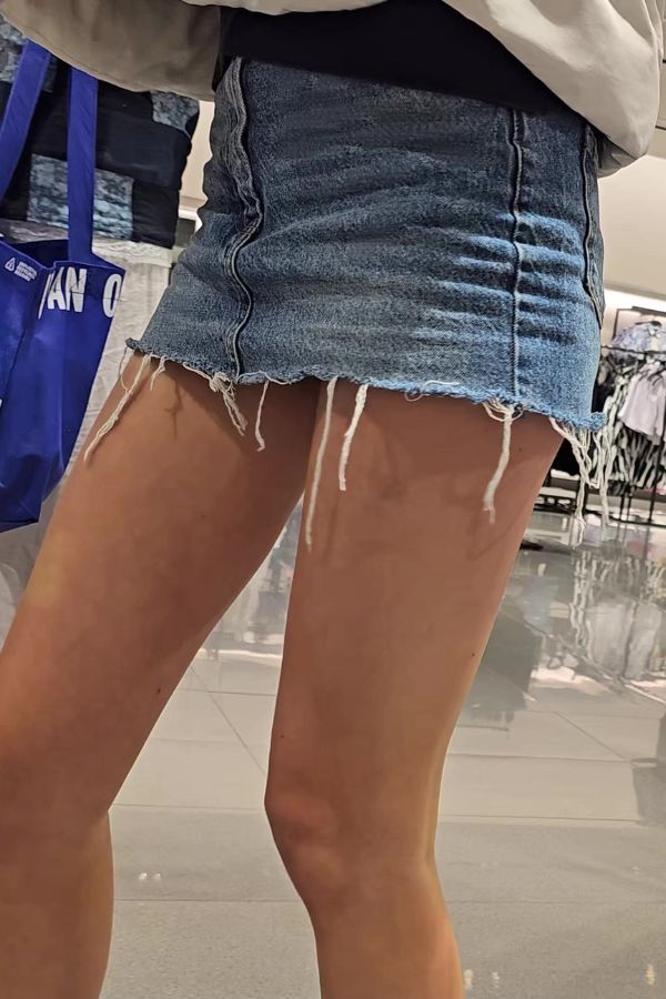 Blonde Girl Mini Skirt