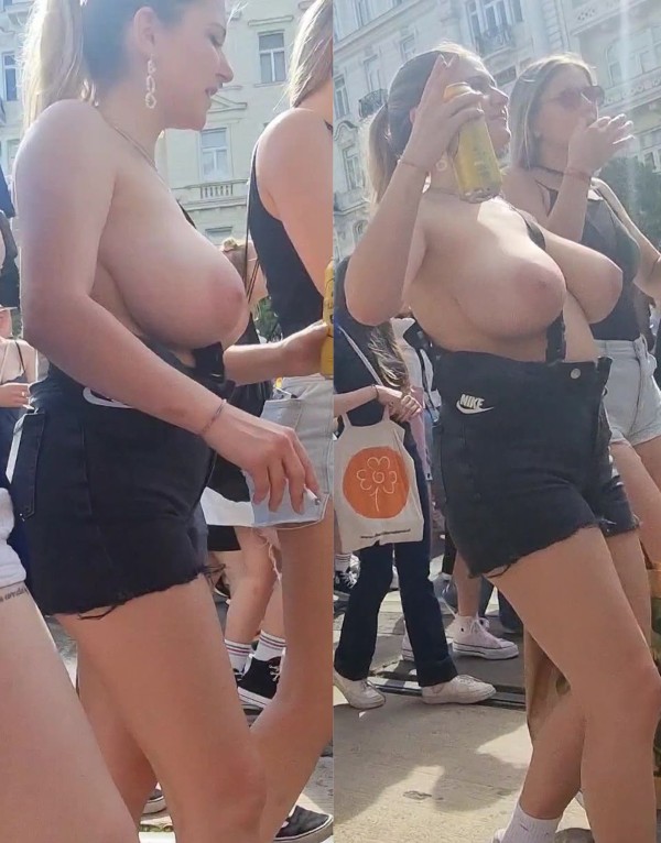Huge Boobs Pride Parade